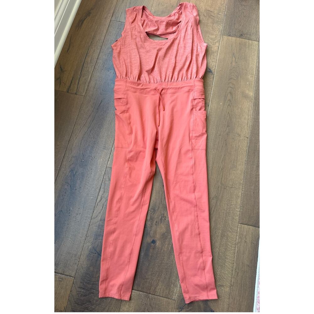 Free People Coral Sleeveless Jumpsuit🍑